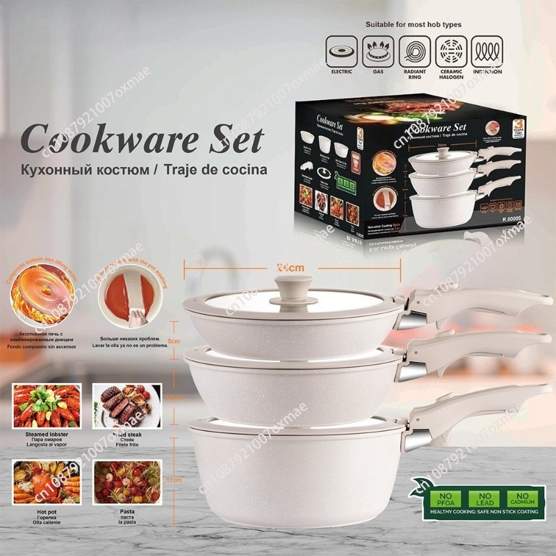 Induction Cooker - Removable Household Non-stick Frying Pan, Wok,