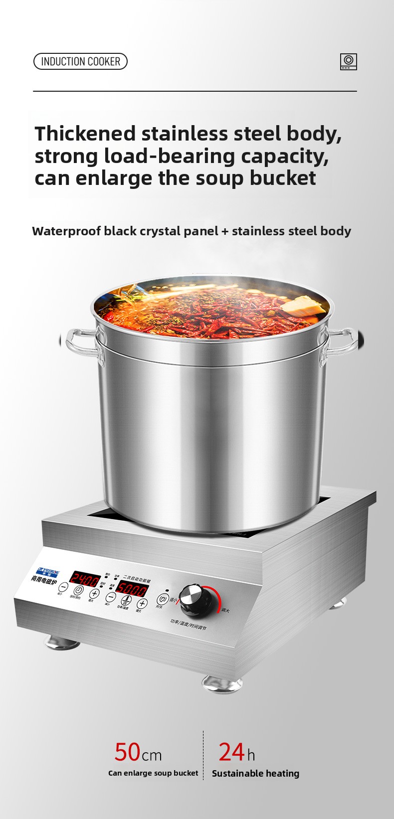 220V Commercial Induction Cook - Induction Cooktop Portable recension och pris
