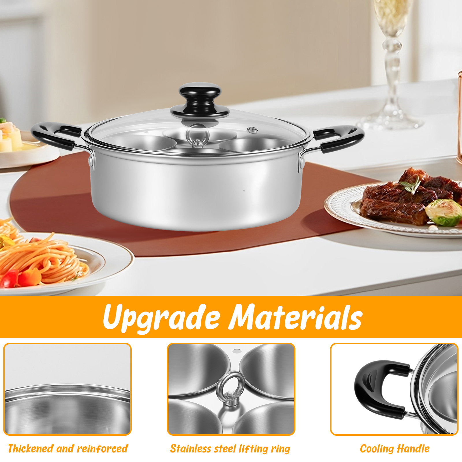 Egg Poacher Stainless Steel Po - Induction Cooktop Portable recension och pris